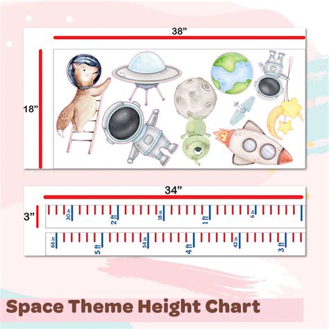 Grow Along Outer Space | Height Chart Wall Sticker – mumma.com