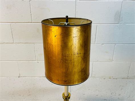 1960s Stiffel Floor Lamp with Shade For Sale at 1stDibs