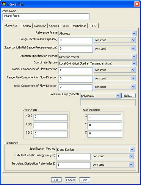 Fluent Fan Inlet Tutorial 的图像结果