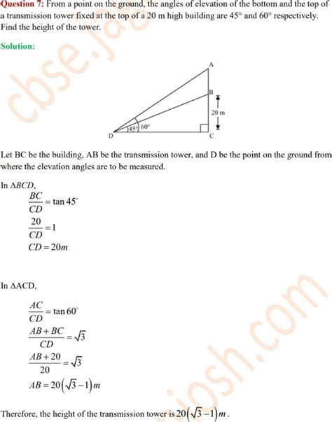 Class 10 Maths Exercise 9.1 NCERT Solutions PDF