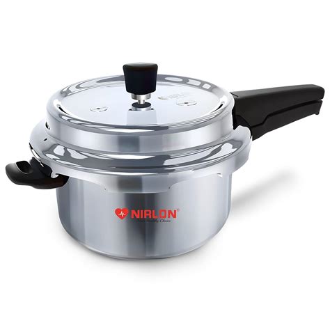 Buy NIRLON Outer Lid Induction Base Stainless Steel Pressure Cooker, 3. ...