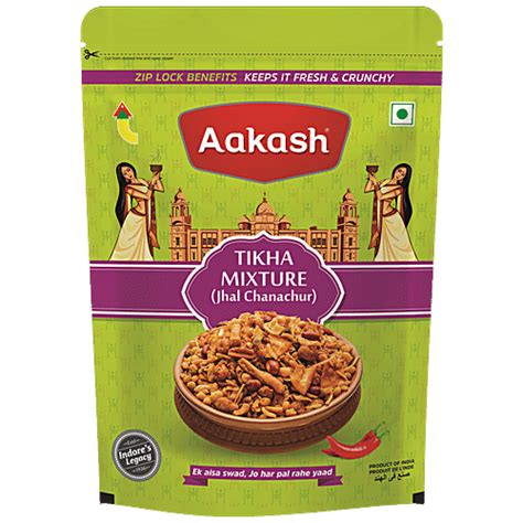Buy Aakash Namkeen - Tikha Mixture, Authentic Taste & Flavour, Fresh ...
