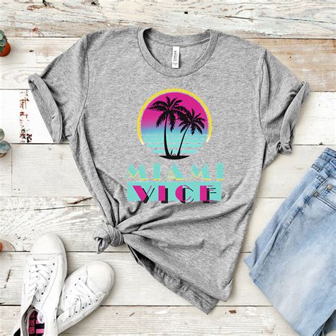 MIAMI VICE TV Series Shirt Miami Vice Archer Retro... – Grandado