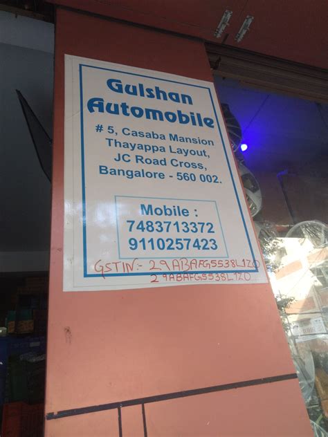 Gulshan automobile in Jc Road, Bangalore - Best Automobile Dealers in ...