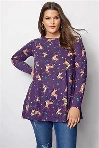 Image result for Women's Plus Size Christmas Tunic