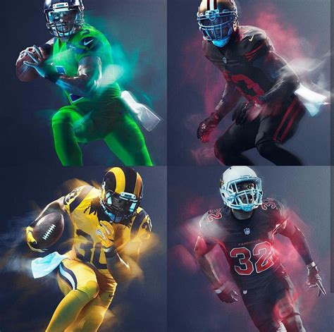 NFL: NFC West Color Rush Uniforms | Nfl football pictures, Nfl color ...
