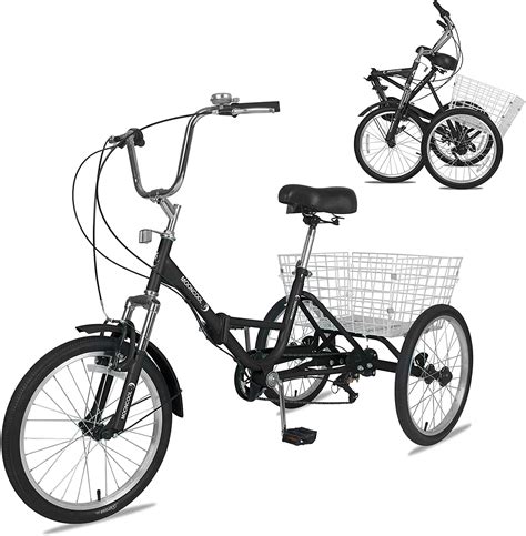ABORON 20-Inch 7 Speed Adult Folding Tricycles , India | Ubuy