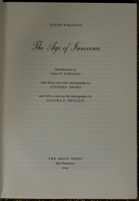 The Age of Innocence by Edith Wharton; Published by the Arion Press | The Whole Book Experience