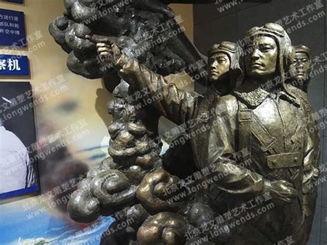 海南航空部队组雕-北京玻璃钢人物雕塑价格|制作公司-博物馆半景画|微缩场景制作-北京龙文雕塑艺术工作室