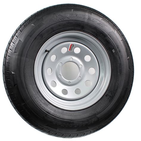 USA Made Heavy Duty Radial Trailer Tire ST235/80R16 LRE 6 Lug On 5.5 ...