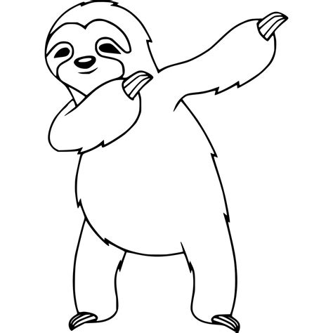 Sid Sloth Playing On the Tree Coloring Pages - XColorings.com
