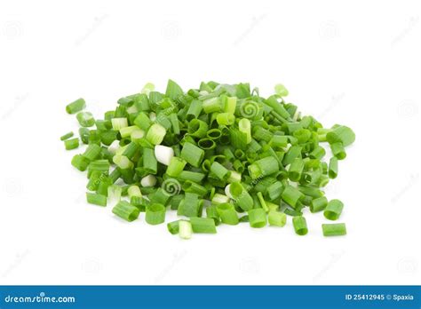 Chopped green onions stock image. Image of herb, white - 25412945