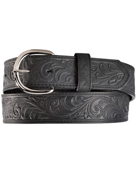 Men's Justin Hand Tooled Western Belt