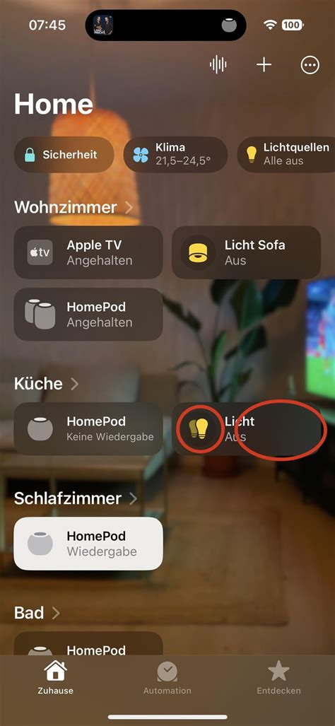 TIL if you tap on the icon (left) in turns on/off the light. If you tap ...