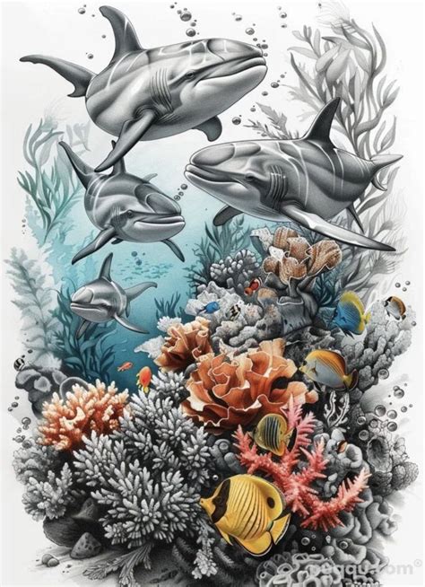 Pin by andre silva on Andre tattos | Marine life art, Life drawing ...