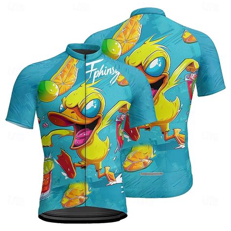 Men's Cycling Jersey Animal Short Sleeve Bike Tee Tshirt Jersey with 3 ...