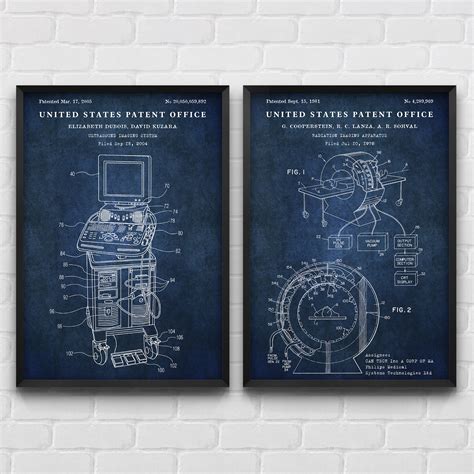 Buy Ultrasound & CT Scan Machine Patent Wall Art, Medical Imaging ...