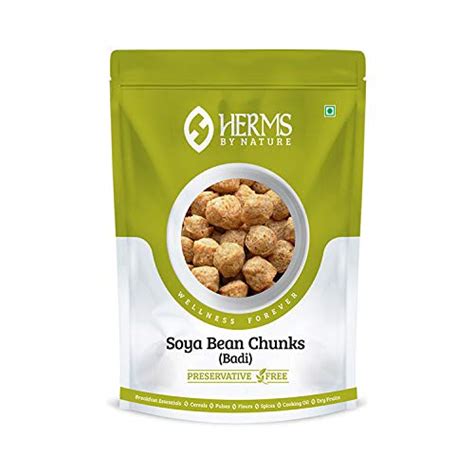 Herms Organic SOYA Bean Chunks/Badi 200gm : Amazon.in: Grocery ...