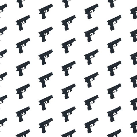 Premium Vector | Guns silhouettes seamless pattern vector