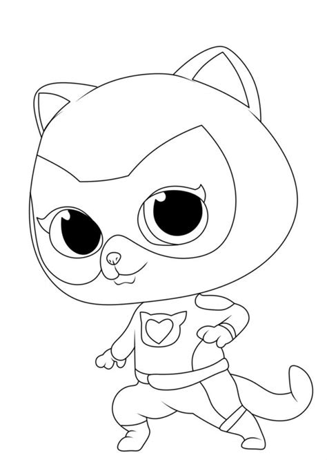 SuperKitties Coloring Pages