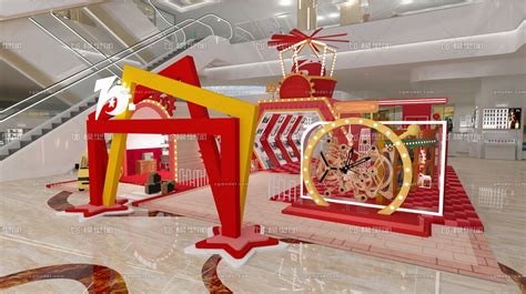 商场周年庆与新年圣诞美陈设计|空间|展示设计 |南京汇途展示工程 - 原创作品 - 站酷 (ZCOOL)