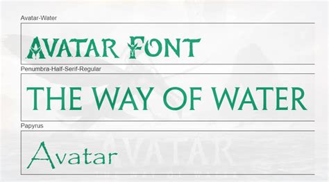 Avatar The Way Of Water Font Free | Free Fonts Vault