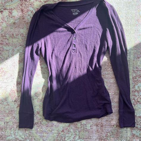 purple long sleeve top this top is perfect for fall... - Depop