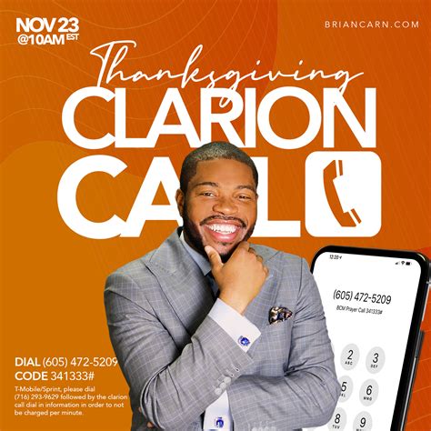 Thanksgiving Day Call with Prophet Carn – November 23, 2023 @10am ...