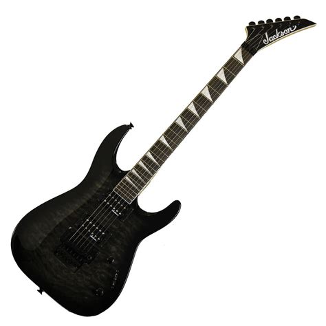Jackson JS32Q Dinky Electric Guitar, Trans Black at Gear4music