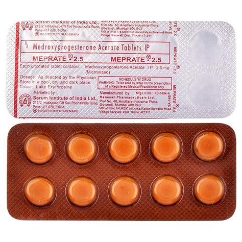 Meprate 2.5 - Strip of 10 Tablets : Amazon.in: Health & Personal Care