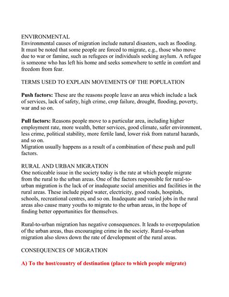 Why do people migrate? | PDF