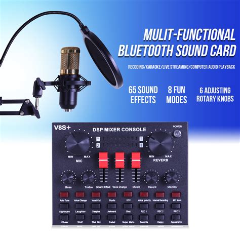Buy Home Studio Recording Kit Podcast Music Mixer Equipment Condenser ...
