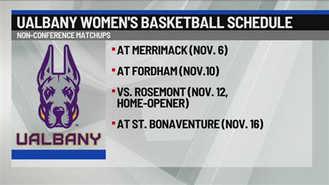 UAlbany women's basketball announces 2023-24 schedule - NEWS10 ABC
