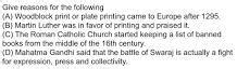 Martin Luther was in favour of print and spoke out in praise of it ...