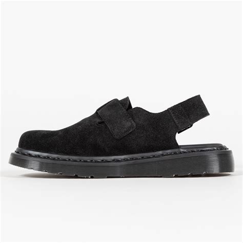 Dr. Martens Jorge Suede Mules 'Made in England' (Black Repello Calf ...