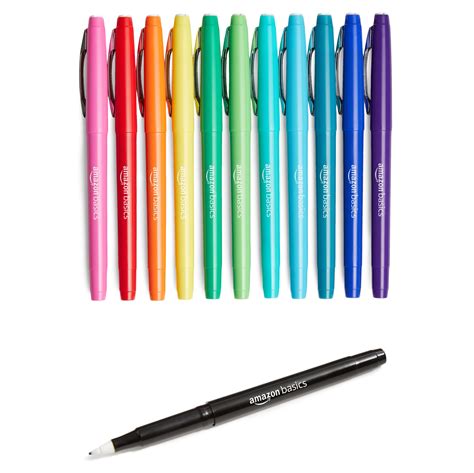 Snapklik.com : Basics Felt Tip Marker Pens, Versatile For Writing ...