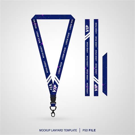 Lanyard template design PSD, High Quality Free PSD Templates for ...