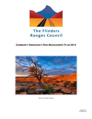 Fillable Online The Flinders ranges council Community Emergency Risk ...