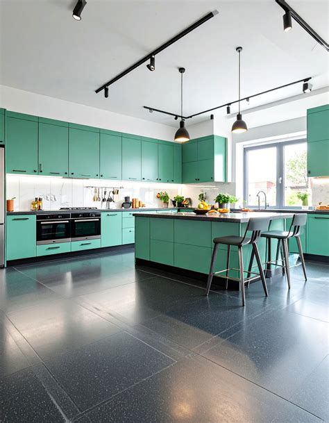 24 Black Floor Kitchen Ideas for Bold, Wipe-clean Style - Too Much Time