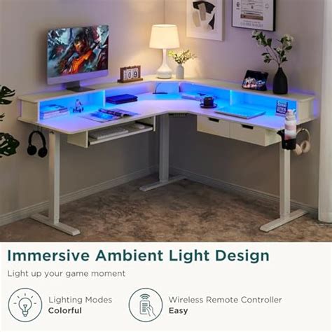 RedLemon L Shaped Electric Standing Desk, 60 inches India | Ubuy