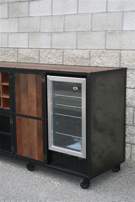 Buy a Handmade Beverage Center, Liquor Cabinet, Refrigerator Unit, Bar ...