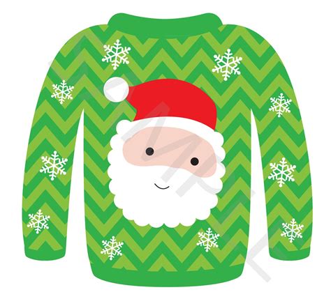 Colorful Ugly Christmas Sweater Clip-art Set in a PNG Format. Personal ...