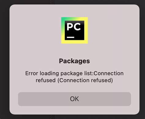 Image result for Error Loading Package List in PyCharm