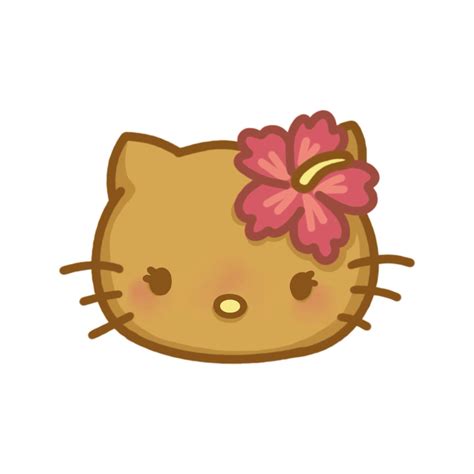 Hawaiian Hello Kitty Hawaii Tropical Coconut summer surf beach Sanrio ...