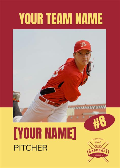 Baseball Card Template 的图像结果
