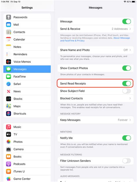 How to Turn Off Read Receipts on your iPad | Macinstruct