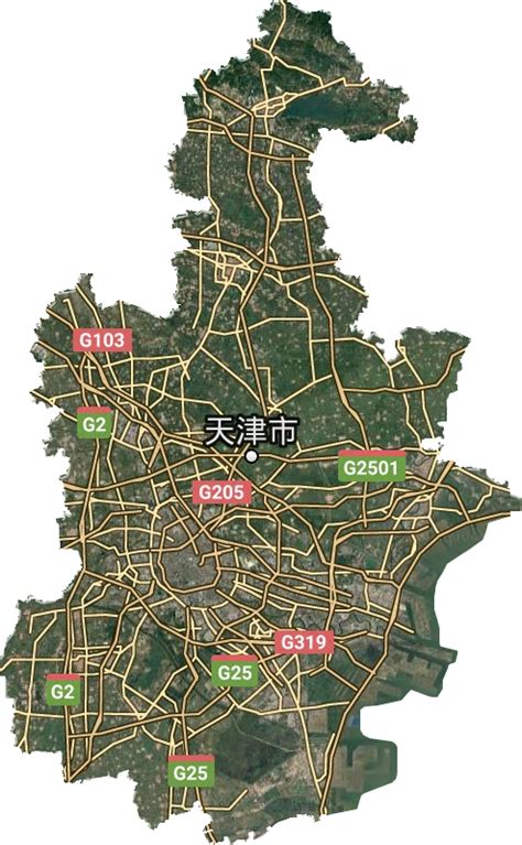 天津城区高清卫星地图,天津城区高清谷歌卫星地图