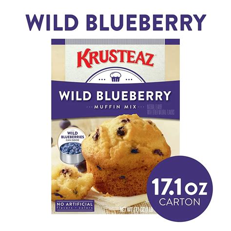 Krusteaz Wild Blueberry Muffin Mix 17.1 OZ - Pack of 3 | Buy Online Now ...