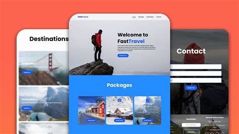 Image result for Create Travel Website Using HTML/CSS JS