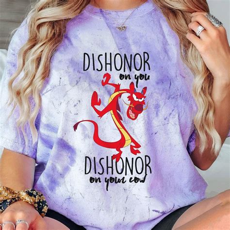 Mushu Dishonor On Your Cow Blast Disney Mulan Shirt - Wondermento